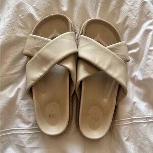 Zara Faux Leather Espadrille Sandals -38